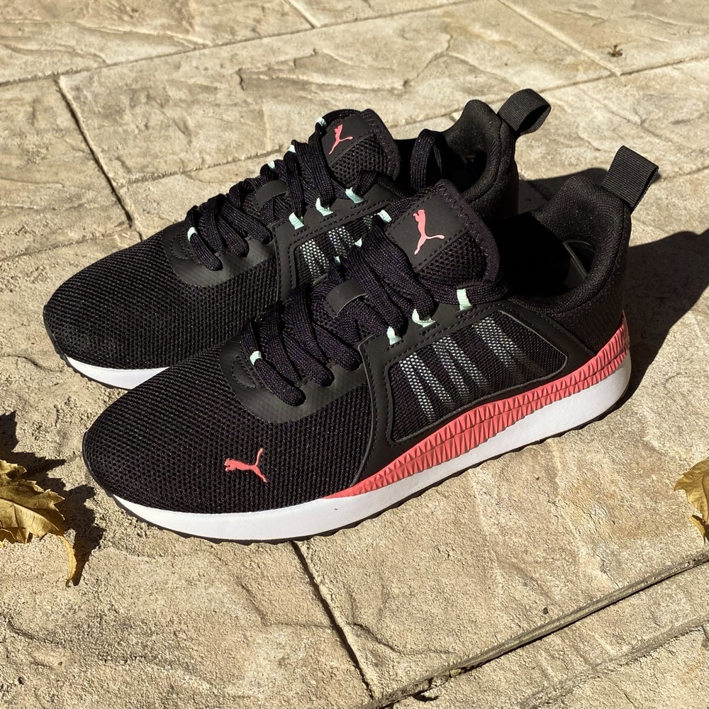 Puma Pacer Net Cage Black Running Shoes